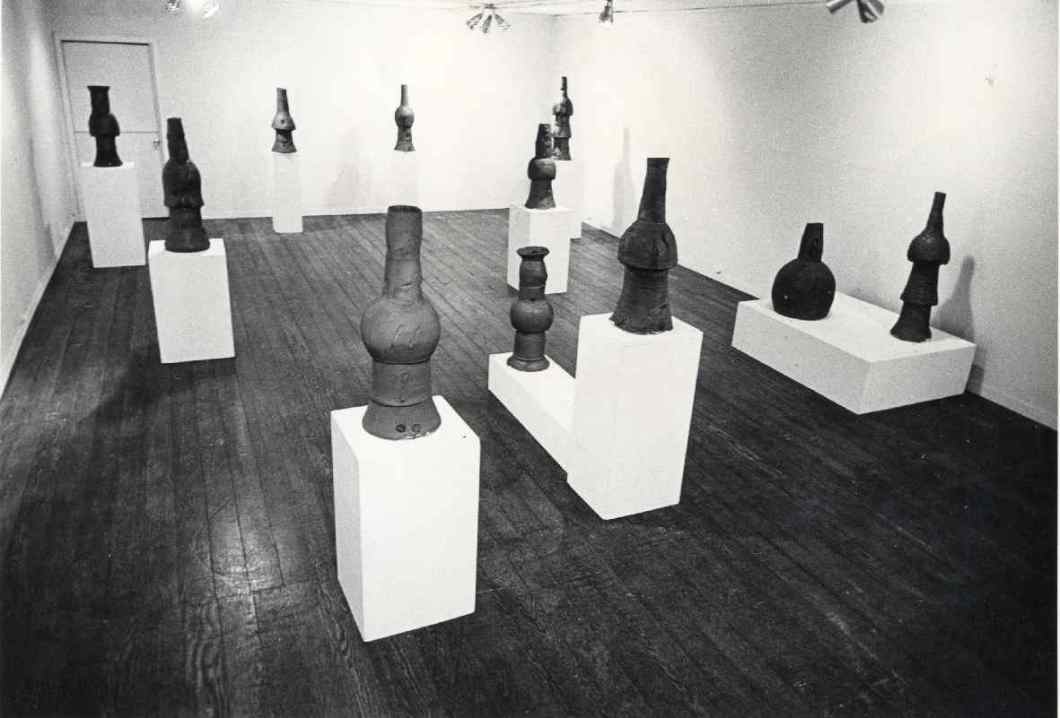 Installation view of works by Peter Voulkos